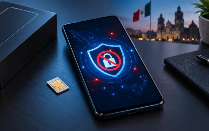 Celular protegido mediante bloqueo de IMEI en México