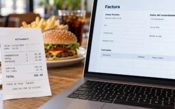 Ticket y formulario para solicitar un CFDI