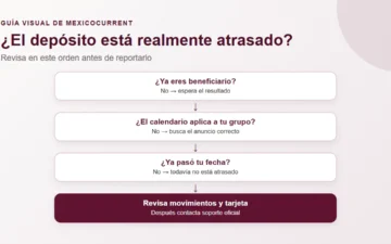 Árbol de decisión para comprobar si un depósito de la Beca Gertrudis Bocanegra está atrasado