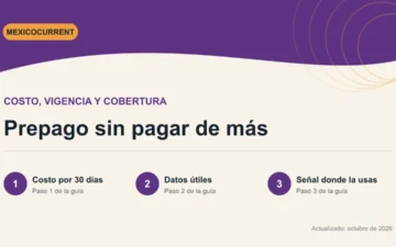 Comparación de planes prepago por costo, vigencia, datos y cobertura