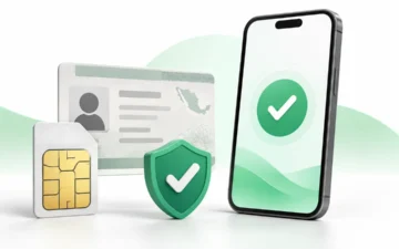 Celular, SIM e identificación para registrar una línea