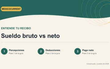 Diferencia entre sueldo bruto, deducciones y sueldo neto en México