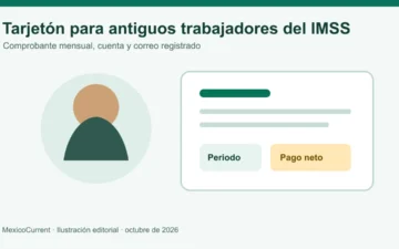 Comprobante digital para una persona jubilada ex trabajadora del IMSS