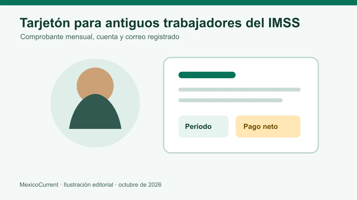 Comprobante digital para una persona jubilada ex trabajadora del IMSS