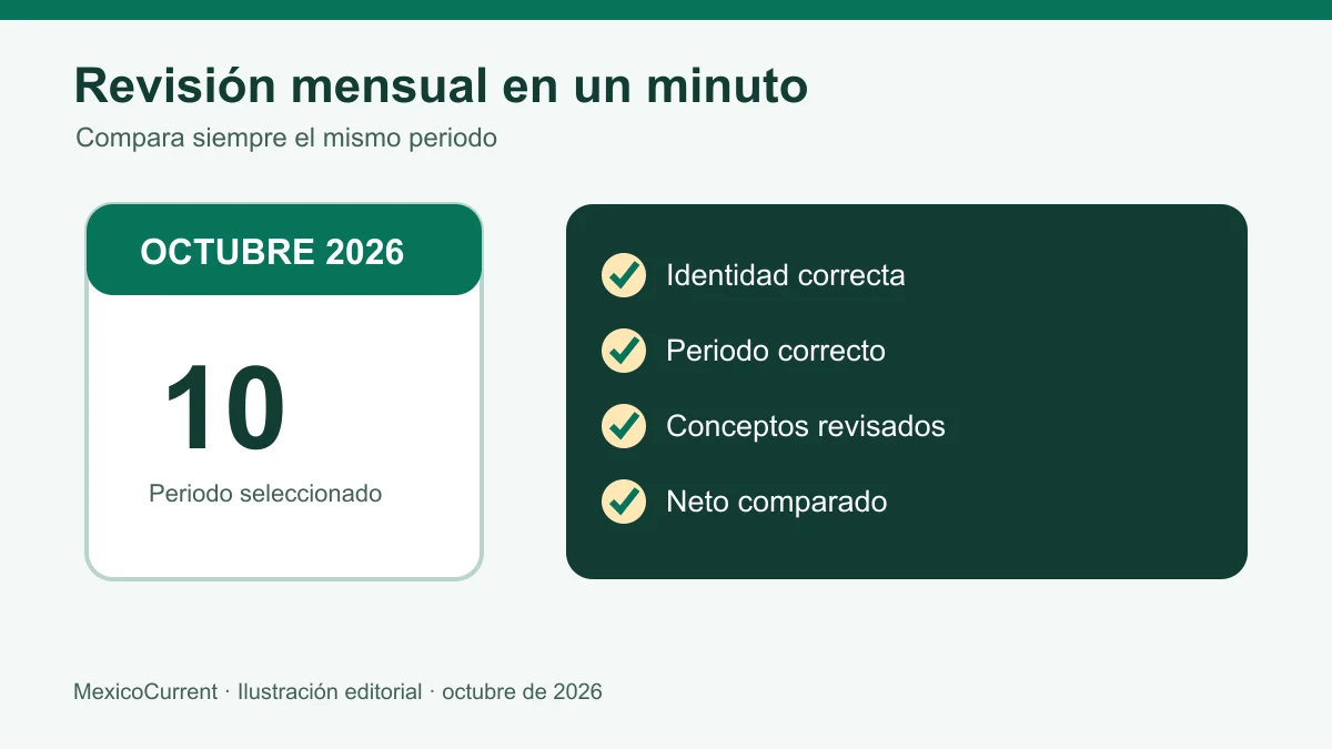 Revisión mensual del Tarjetón IMSS de jubilados